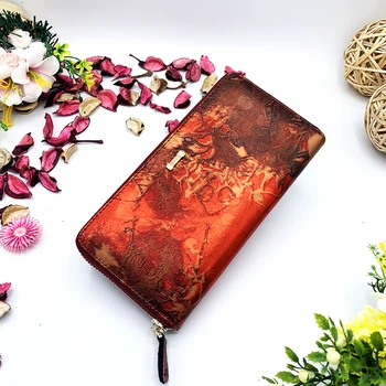 

women genuine leather wallet coin clip luxury designer women zipper case wallet female purses and wallets money clip card wallet