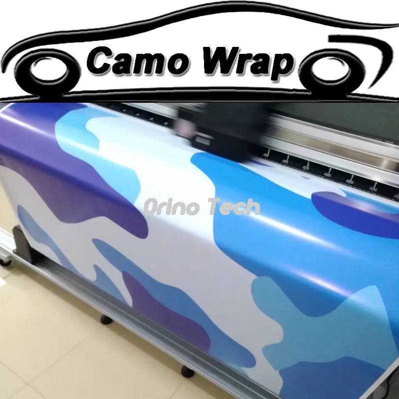 Jumbo Blue Camouflage Vinyl Car Wrap Film Sticker Styling Motorcycle Bike Truck Arctic Wraps Foil Covers | Автомобили и мотоциклы