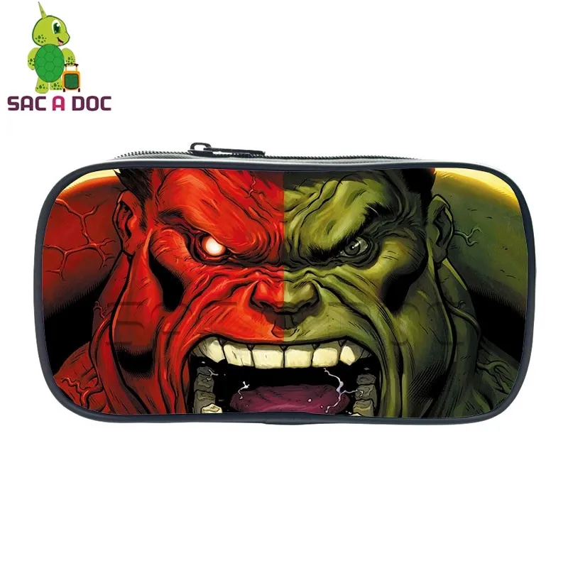 

Avengers Hulk Printing Pencil Case Women Small Makeup Bag Boys Girls School Stationery Supplies Children Super Hero Pencil Bags