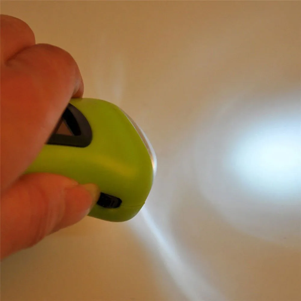 

New Hot Mini LED Hand Crank Dynamo Solar Power Rechargeable Carabiner Camping Flashlight