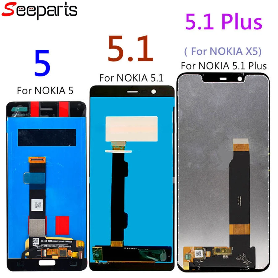 For Nokia 5.1 LCD Display Touch Screen For Nokia 5.1 Plus