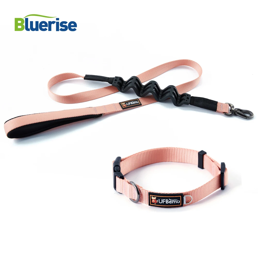 

New Arrival Pet Leash Collar Set Waterproof Handle Dog Leash Rope Shock Absorbing Dog Leash Leash Shock Absorbing Extendible
