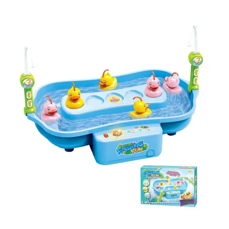 

Premium New 1Set Light Music Electric Fish Plate Disk Fishing Game Toys for Kids Parents Interaction Summer Education Toy Gifts