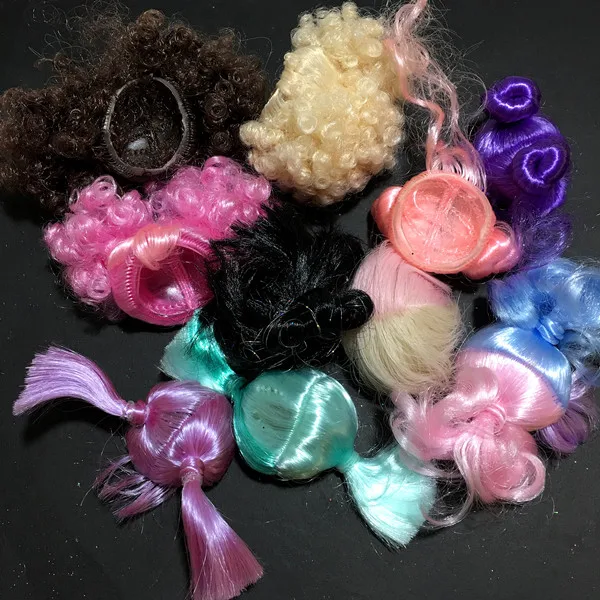 

3Pcs/set New Series 4 lol Girl Doll Wig for Send Dolls Sisters Baby Doll Hair Wigs Girl Toys DIY Kid Birthday Christmas Gift