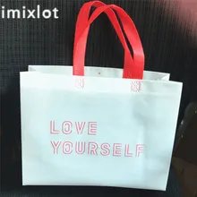 Imixlot простая дизайнерская сумка для покупок Нетканая Ткань Складные Многоразовые Сумка-тоут переносная сумка для хранения