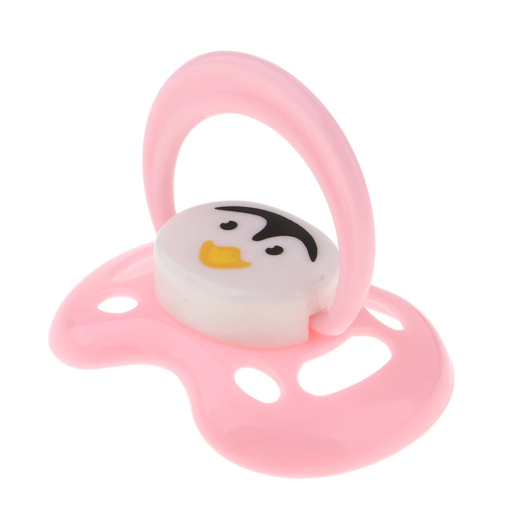 High Quality ABS  Pacifier & Magnet Set Baby Doll Supplies For Reborn Doll Real Life Accessory Pink #2