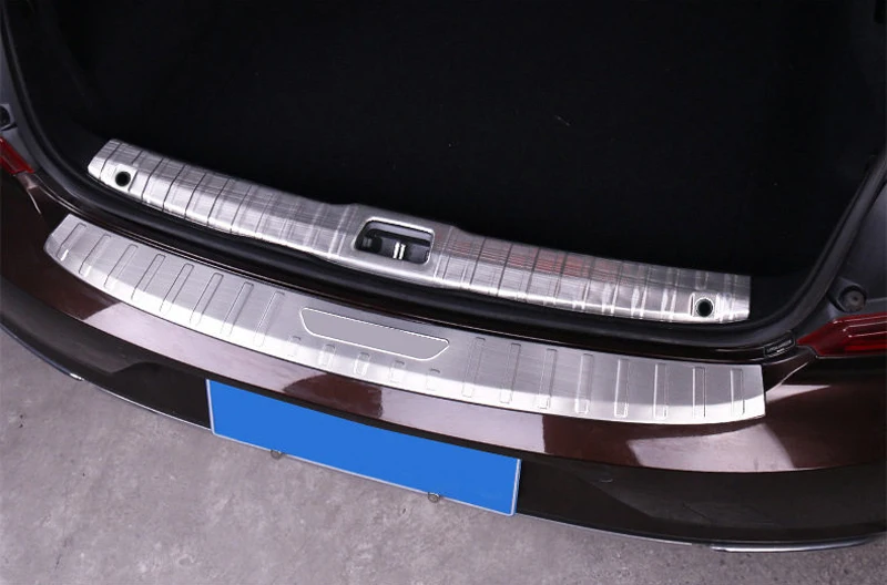 Для Volvo S90- авто-Стайлинг Нержавеющая сталь задний внутренний и наружный бампер пластина защитная крышка авто аксессуары