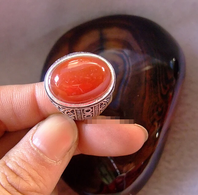

ZCD ring 414+++Natural a genuine antique and boutique chalcedony ring