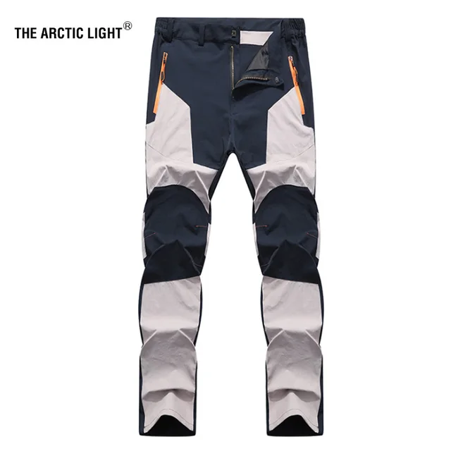 US $15.75 THE ARCTIC LIGHT Nylon Breathable Waterproof Hiking Pants Running Men Elasticity Quick Dry Trousers