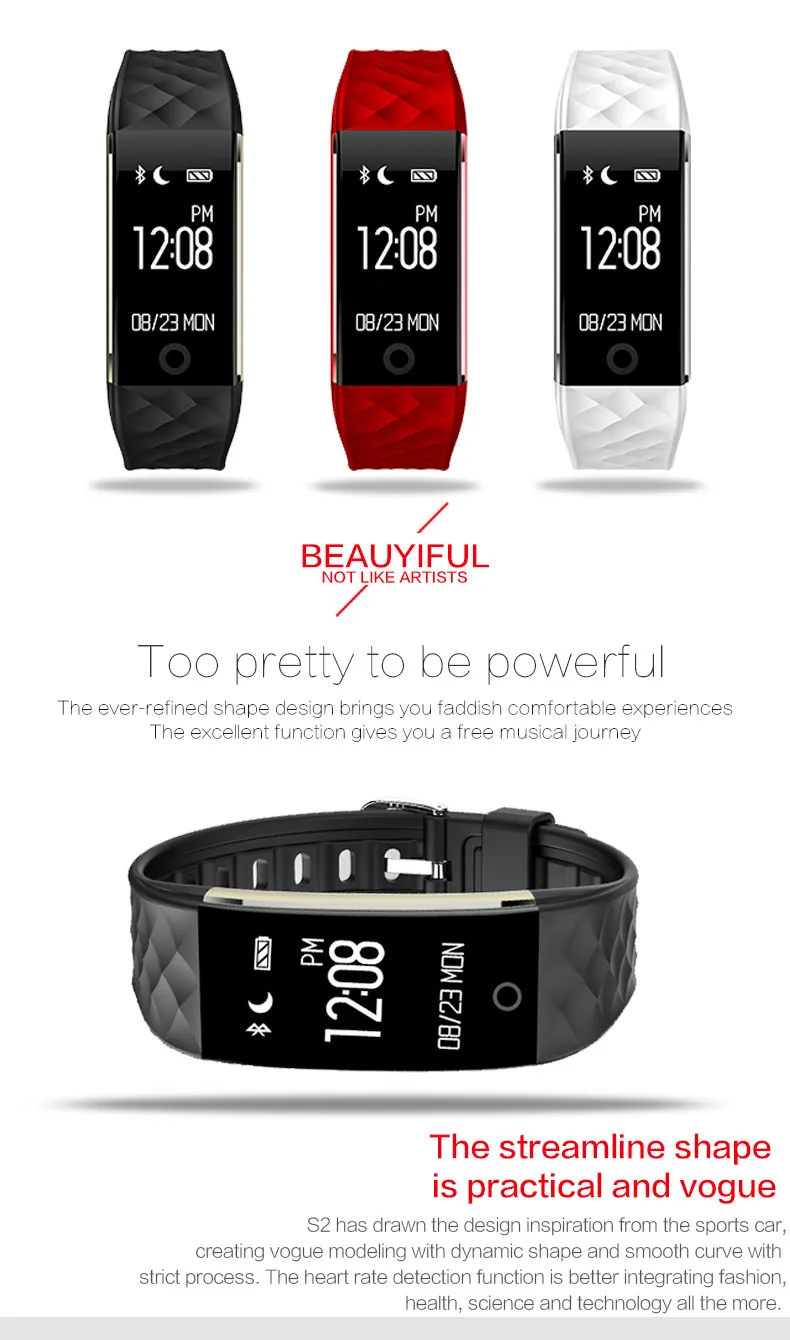 Bluetooth браслет, умные женские часы, спортивные светодиодный часы, цифровые наручные часы, пульсометр, кровяное давление, монитор сна для Android IOS