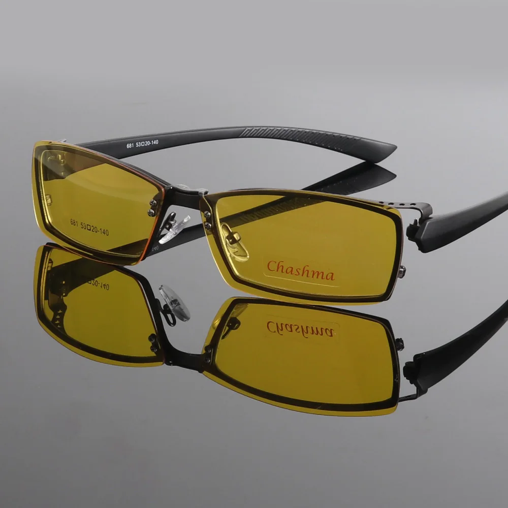 Cena Chashma Brand dzień i noc okulary z polaryzacją panowie okulary korekcyjne rama z 2 klipsami