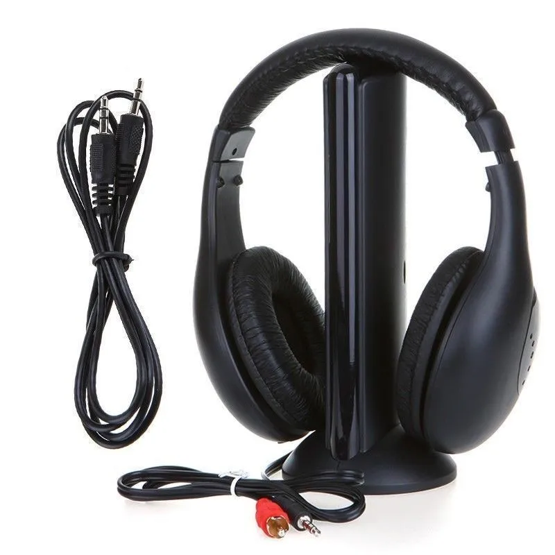 Günstige Heißer verkauf 5 in 1 Wireless Kopfhörer Uhr TV Wireless Headset Stereo Kopfhörer für iPod MP3 FM TV PC
