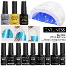 Catuness УФ светодио дный лампы ногтей сушилка для всех типов Гель-лак 10/30/60 s время набор УФ-лампы Маникюр светодио дный лампа для пальцев