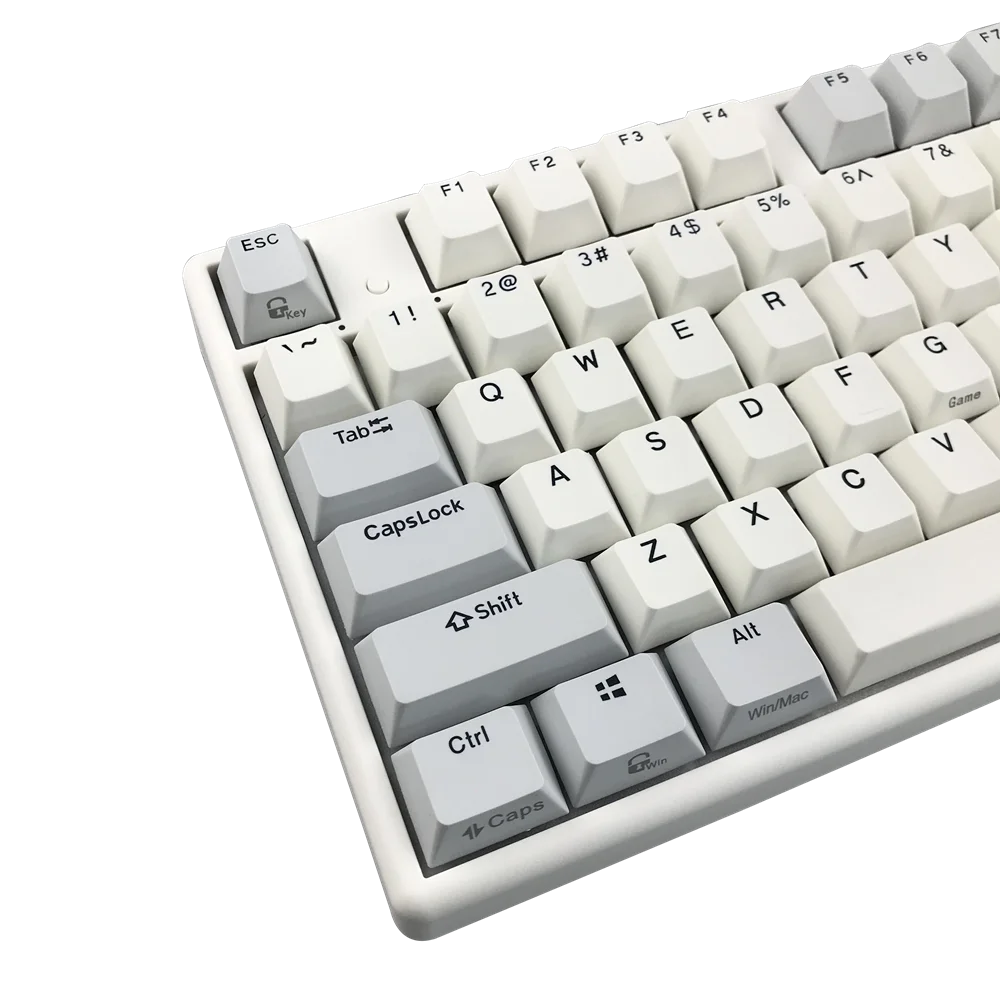 US $155.00 niz keyboard X87X108 capacitancia White Bluetooth keyboard RGB