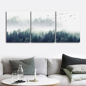 

Nordic Scenery Wall Pictures Poster Print Canvas Painting Calligraphy Decorative for Living Room Bedroom Home Decor Frameless