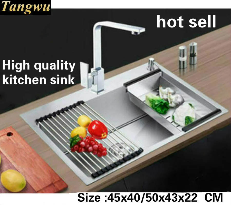 Tangwu 4 Mm Thick Handmade Kitchen Sink Food Grade 304 Stainless
