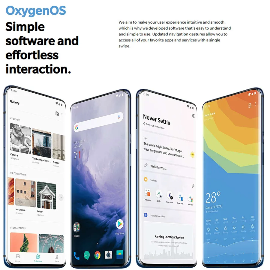 Oneplus 7 Pro мобильный телефон 8 Гб 256 г Snapdragon855 Octa Core 6,6" 1440x3120p 19,5: 9 Полный Экран 16MP+ 48MP Камера NFC