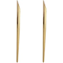 Стильные массивные серьги, простые длинные золотые и серебряные серьги для женщин, Висячие Подвесные серьги, очаровательные современные ювелирные изделия