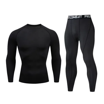 

Men's T-shirt compression gym long-sleeved sportswear men's shirt 2019 quality T-shirt running jogging sports men MMA