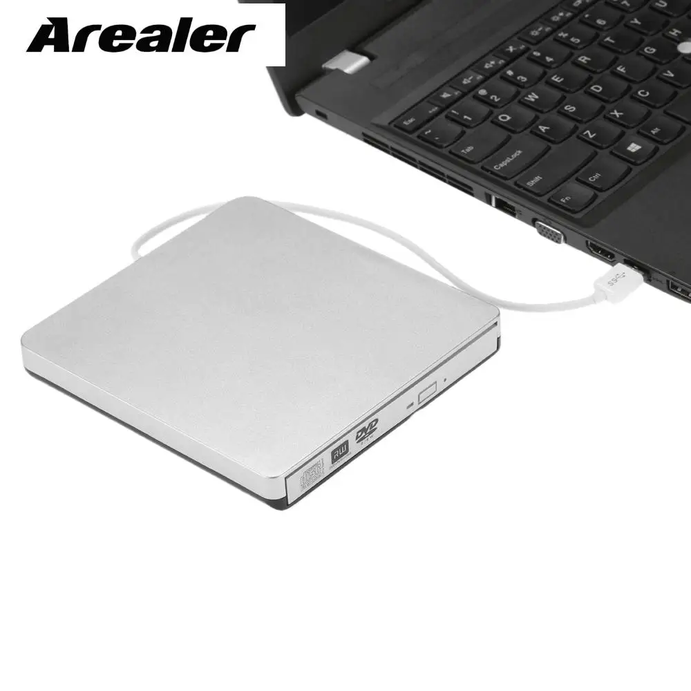 USB 3,0 портативный ультра тонкий внешний CD-RW DVD-RW CD DVD rom плеер привод писатель Rewriter для ноутбука ПК рабочего стола