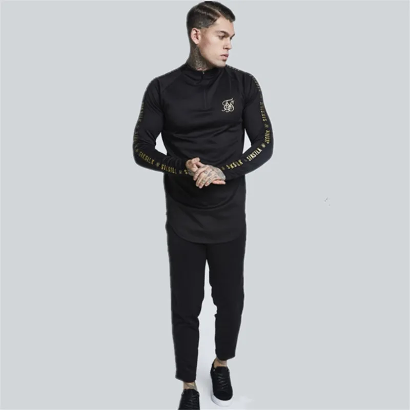 Autumn Fashion High-elasticity Sporting T-shirt Men long Sleeve Fitness T shirt Men's solid gyms Bodybuilding brand T-shirt Autumn Fashion High-elasticity Sporting T-shirt Men long Sleeve Fitness T shirt Men's solid gyms Bodybuilding brand T-shirt