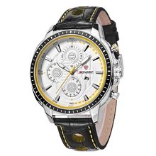 LONGBO Luxury Men Genuine Leather Watch Sports Quartz Watches For Men Male Leisure Clock Simple Watch