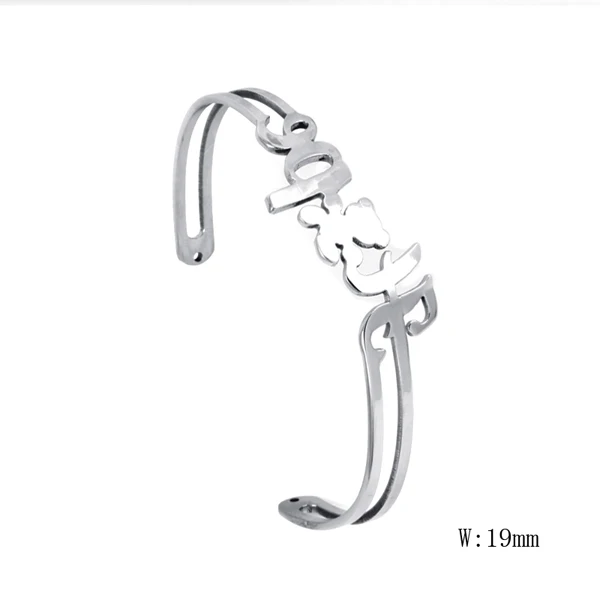 

TB-78 Bracelet female Korean version 2019 new simple fashion wild girlfriends tide personality thin open heart bracelet