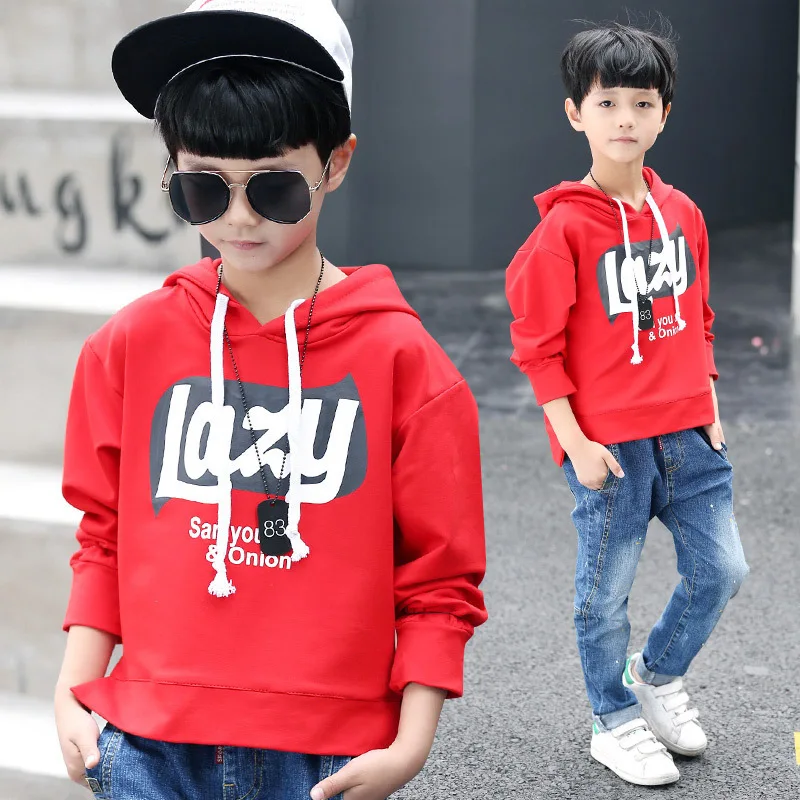 

New Big Boys Long Sleeve Letter T-Shirts 2020 Spring Children Shirts Kids Outerwear Teenager Boys Tee Kids Clothes 10 12 14 Year