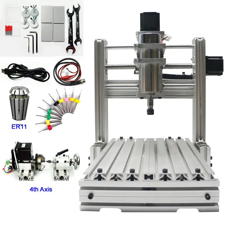 USB 4 оси CNC маршрутизатор 4020 400W гравировальный станок | Инструменты