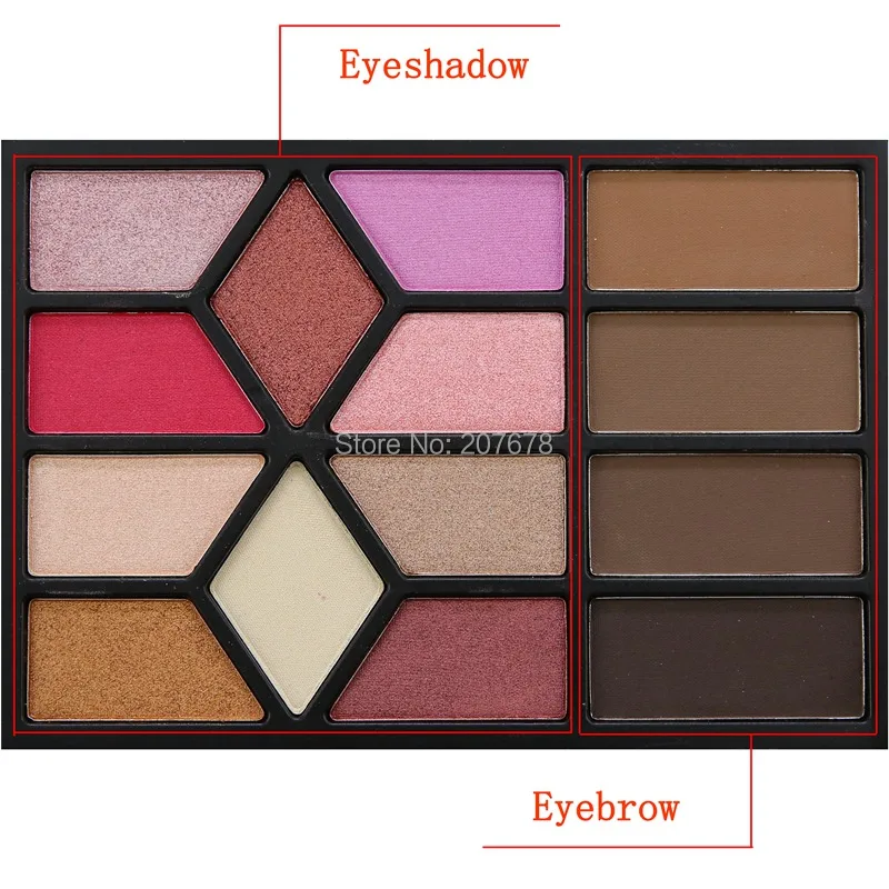 SEPROFE 35 Color Eyeshadow Pallete Gorgeous Silky Powder Professional Nature Make up Palette Smoky Warm Matte Shining Eye Shadow