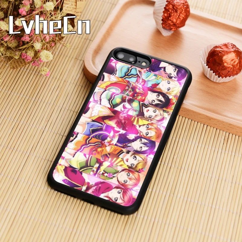 LvheCn Love live school idol diary черный пластиковый чехол для iPhone 5S SE 6 6s 7 8 plus 10 X samsung Galaxy S6 S7 edge |