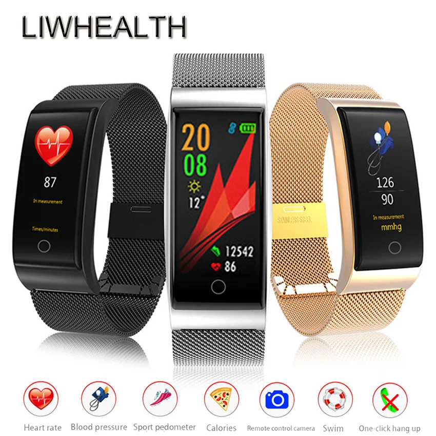 Смарт часы Gorilla из стали для плавания/Silic мужчин/женщин пульс/BP Reloj Smartwatch подходят