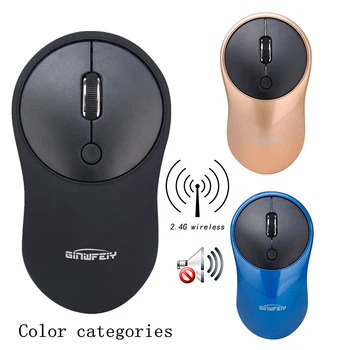 

Silent Buttons 2.4G Wireless Mouse for Computer Notebook Portable Travel Mouse Mini Ultra Slim Mice for Laptop PC Desktop