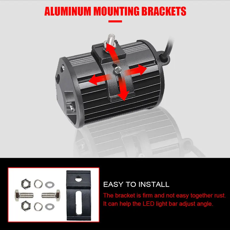 RACBOX 51 дюймов 250 Вт Светодиодный светильник 4 дюйма светодиодный рабочий светильник стойка стальные кронштейны для крепления на лобовое стекло для Jeep Wrangler JK Kit 07-15