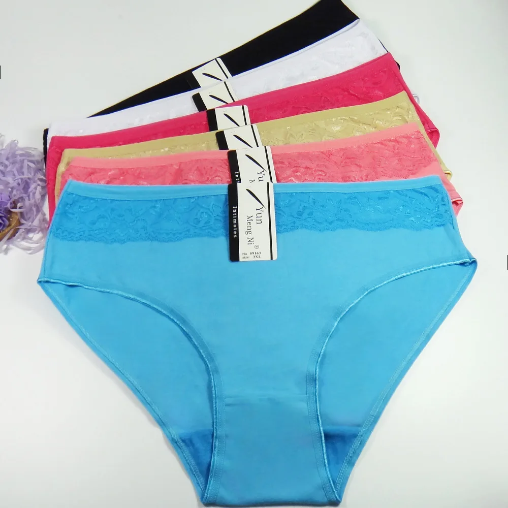 

Free Shipping Big yards 2XL/3XL/4XL Women's panties underwear large size cotton women's mummy pants 89163