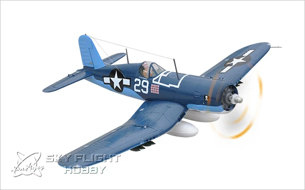 Skyflight LX EPS 1 2 м F4U Corsair Warbird Propeller RC RTF модель самолета W/Мотор сервопривод ESC батарея