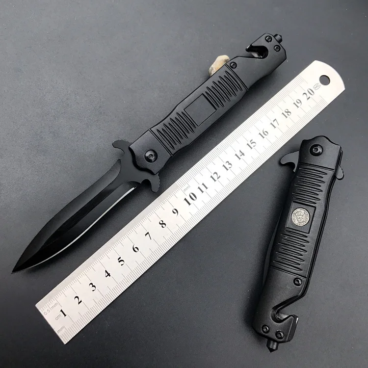DuoClang черный складной нож 5Cr13Mov полный стальной Карманный Мультитул ножи для выживания на открытом воздухе Горячая Новое поступление