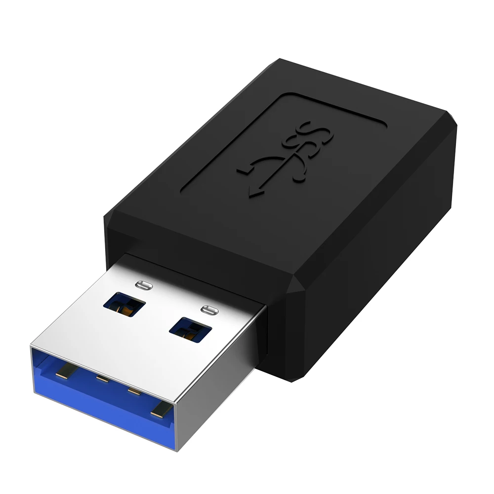 Robotsky OTG type-C адаптер конвертер type C Женский USB 3,0 Мужской OTG конвертер для Macbook pro huawei Xiaomi samsung USB OTG - Цвет: Черный