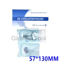 200 шт./компл. стоматологический самозапечатывающийся пакеты для стерилизации пакет для стерилизации 57x130 мм смываемая Татуировка сумки