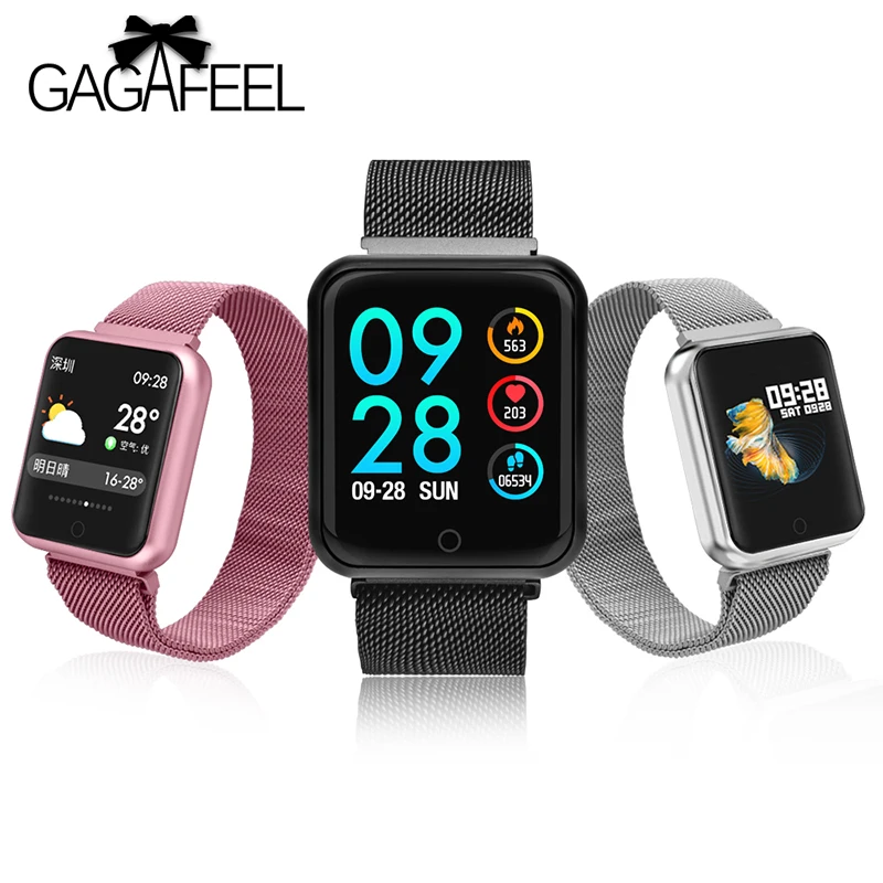

2019 P68 Men Women Smart Watch Blood Pressure Blood Oxygen Heart Rate Monitor Sports Waterproof Smartwatch for IOS Android