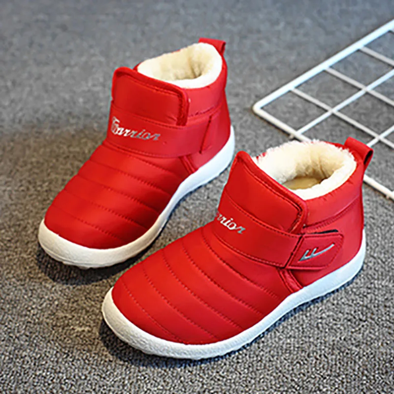 YY14 EU26-40 Brand Warrior New Thickness Flat Winter Medium And Big Shoes For Children Winter Sneakers Children Girls Boys YY14 EU26-40 Brand Warrior New Thickness Flat Winter Medium And Big Shoes For Children Winter Sneakers Children Girls Boys