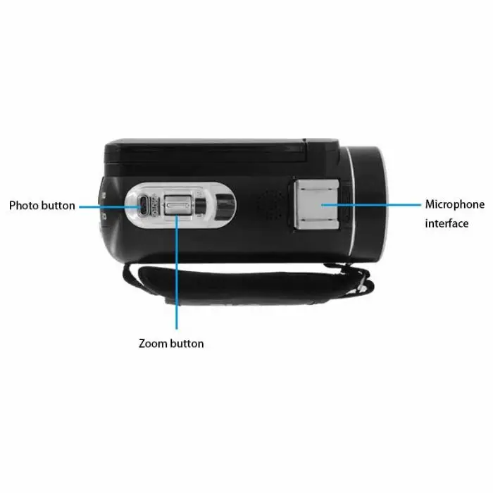 Hot Sale 24 Million Pixels 16X Digital Zoom Portable Digital Video Cameras Camcorders with 3.0 Inch DV Rotating LCD Touch Screen