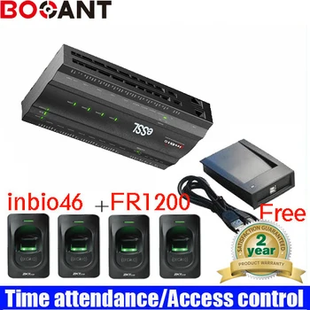 

Four-door Two-Way Fingerprint Access Control Panel rfid Access Control System Inbio460 Access Control panel with FR1200