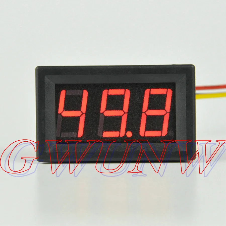 3 битный Цифровой вольтметр GWUNW BY356V DC 0 200V панельный измеритель тестер