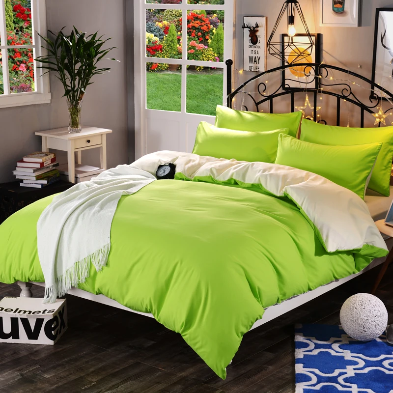 Пододеяльник однотонный супермягкий из полиэстера 1 шт.|duvet cover|twin comforter coversqueen cover |