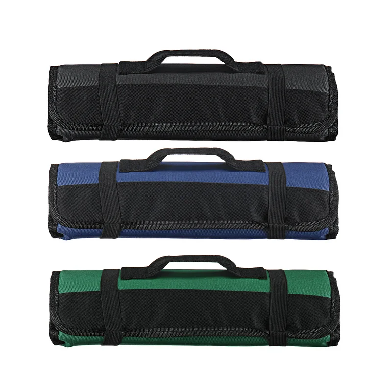 

Chef Knife Bag Roll Bag Carry Case Bag Kitchen Cooking Portable Durable Storage 22 Pockets Black Blue Green 4 Colors Choice