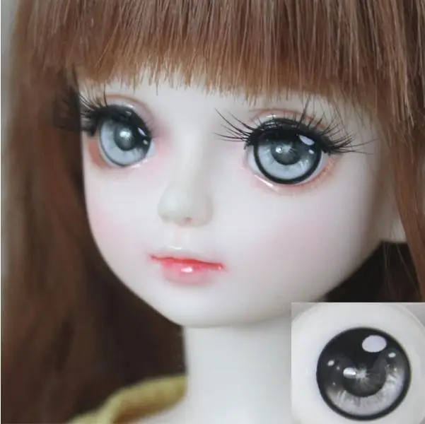 1 пара SD кукла 1/3 1/4 1/6 BJD глаза для кукол 14 мм 16 мм 18 мм полукруглый акрил глаза для BJD кукла игрушка - Цвет: color 1