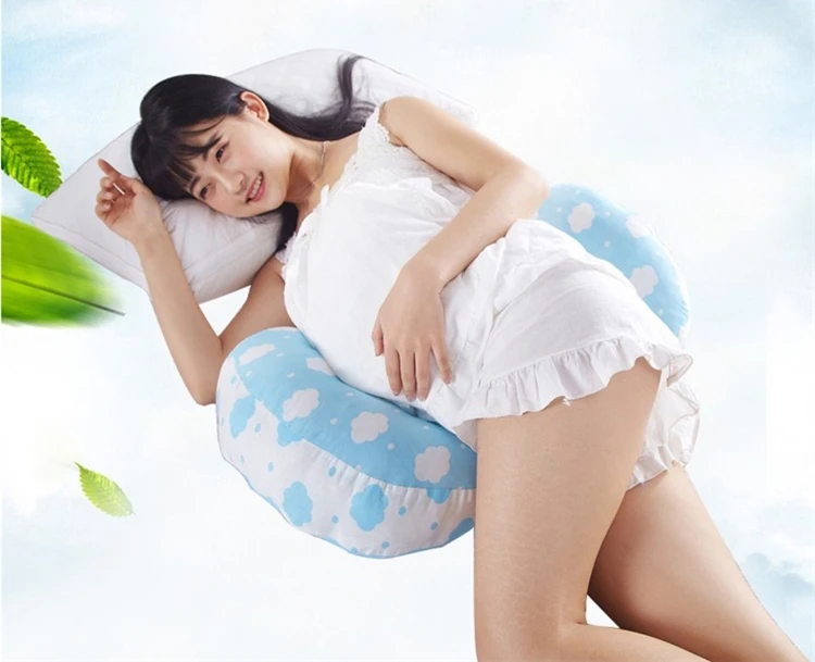 Хлопок Облако Подушка для беременных Для женщин защитить талии ноги подушку Портативный Регулируемая U Тип подушки боковые подушки спальные almofada