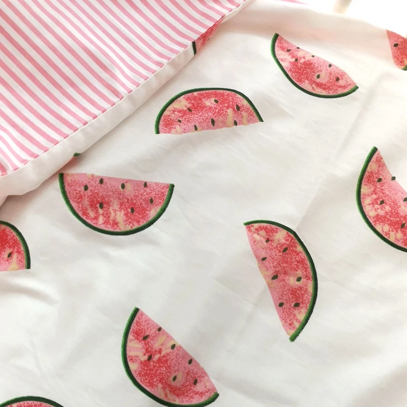 2pcs 100% cotton crib bedding set pillowcase and duvet cover for 120x60 130x70 baby bed (3)
