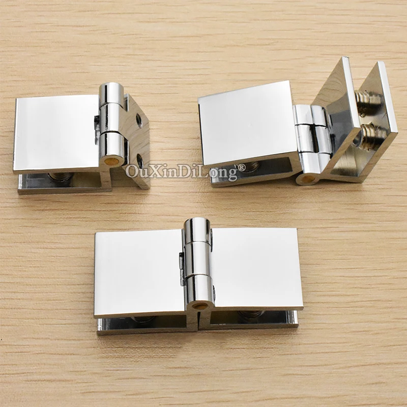 High Quality 50PCS Brass Glass Cabinet Hinges Disp...